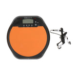 Maxbell Digital LCD Display Practice Drum Pad Drummer Training Pad Metronome Orange
