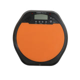 Maxbell Digital LCD Display Practice Drum Pad Drummer Training Pad Metronome Orange
