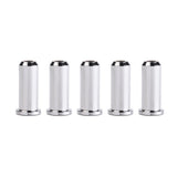Maxbell Chrome Guitar String Mounting Ferrules/Bushing For Bass Guitar Through Body