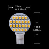 Maxbell 10x Super Bright 4.8W Warm White T10 1210 Car Wedge 24SMD LED Light Bulb 12V Auto Garden Light Bulb Tent Camp