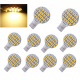 Maxbell 10x Super Bright 4.8W Warm White T10 1210 Car Wedge 24SMD LED Light Bulb 12V Auto Garden Light Bulb Tent Camp