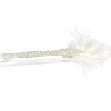 Maxbell Wedding Bridal Flapper Feather Diamante Rhinestone Headband Headpiece 1920s