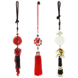 Maxbell Chinese Style Handmade Jade Pendant Car Interior Decor Hanging Ornament # 3