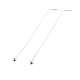 Maxbell Fashion Round Copper Beads Pendant Tassel Earrings Drop Dangle Stud Earrings