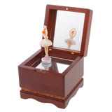 Maxbell Wooden Dancing Girl Music Box Melody Box Desk Decoration Castle in the Sky