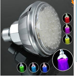 Maxbell 7 Colors LED Shower Top Color Changing Rain Home Water Bath Sprayer Decor