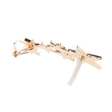 Maxbell 1pc Fashion Shiny Crystal Women Stars Right Ear Clip Clamp Earrings Ear Cuff for Women Gold