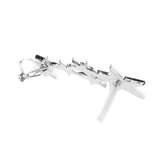 Maxbell 1pc Fashion Shiny Crystal Women Stars Right Ear Clip Clamp Earrings Ear Cuff for Girls Silver