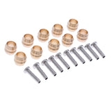 Maxbell 10 Pairs BH90 Bicycle Brake Hose Hydraulic Disc Brake Olive Connector Insert, CNC Machined