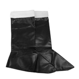 Maxbell Santa Claus Costume Boots Christmas Holiday Props Boots Party Supply Black