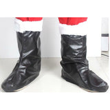 Maxbell Santa Claus Costume Boots Christmas Holiday Props Boots Party Supply Black