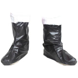 Maxbell Santa Claus Costume Boots Christmas Holiday Props Boots Party Supply Black