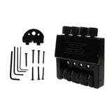 Maxbell Black 4 String Electric Bass Tailpiece Bridge System for Headless Bass Parts Accessories