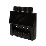 Maxbell Black 4 String Electric Bass Tailpiece Bridge System for Headless Bass Parts Accessories