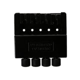 Maxbell Black 4 String Electric Bass Tailpiece Bridge System for Headless Bass Parts Accessories