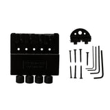 Maxbell Black 4 String Electric Bass Tailpiece Bridge System for Headless Bass Parts Accessories