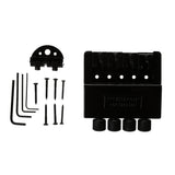 Maxbell Black 4 String Electric Bass Tailpiece Bridge System for Headless Bass Parts Accessories