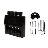 Maxbell Black 4 String Electric Bass Tailpiece Bridge System for Headless Bass Parts Accessories