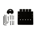 Maxbell Black 4 String Electric Bass Tailpiece Bridge System for Headless Bass Parts Accessories