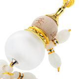 Maxbell Charm Perfume Bottle Gourd Pendant for Car Interior Hanging Ornament White