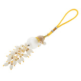 Maxbell Charm Perfume Bottle Gourd Pendant for Car Interior Hanging Ornament White