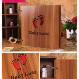 Maxbell Baby Love Footprints Vintage Photo Album Scrapbook Diary Gifts