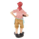 Maxbell Realistic Female Farmer People Figurine Model Action Figure Kids Toy Gift #2