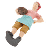 Maxbell Realistic Female Farmer People Figurine Model Action Figure Kids Toy Gift #2