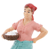 Maxbell Realistic Female Farmer People Figurine Model Action Figure Kids Toy Gift #2