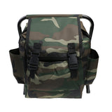 Maxbell 2 in 1 Fishing Stool Tackle Backpack Foldable Seat Camping Hunting Rucksack