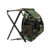 Maxbell 2 in 1 Fishing Stool Tackle Backpack Foldable Seat Camping Hunting Rucksack