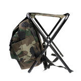 Maxbell 2 in 1 Fishing Stool Tackle Backpack Foldable Seat Camping Hunting Rucksack