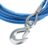 Maxbell 4m Steel Wire Rope Winch Cable Hook Tow for Truck Flatbed Boat Car Emergency
