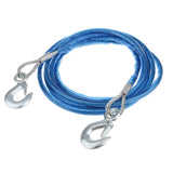 Maxbell 4m Steel Wire Rope Winch Cable Hook Tow for Truck Flatbed Boat Car Emergency