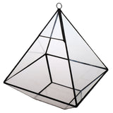 Maxbell Glass Pyramid Shape Clear Tabletop Succulent Plant Terrarium Box Hanging Planter Flower Fern Moss Pot