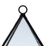 Maxbell Glass Pyramid Shape Clear Tabletop Succulent Plant Terrarium Box Hanging Planter Flower Fern Moss Pot