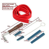 Maxbell Piano Felt Temperament Strip and 3 Rubber Mutes Hammer Kits for Tune Fixing