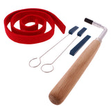 Maxbell Piano Felt Temperament Strip and 3 Rubber Mutes Hammer Kits for Tune Fixing