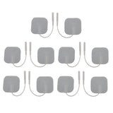 Maxbell Lot of 10pcs REUSABLE SELF-ADHESIVE Replacement Pads Electrode Digital Massager Therapy Patches 1.6x1.6 "
