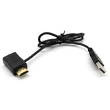 Maxbell Convertor + 50cm USB 2.0 Male Charger Cable Lead HDMI Male to Female M/F Splitter Adapter for HDTV, PlayStation 3, DVD