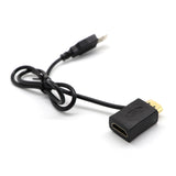 Maxbell Convertor + 50cm USB 2.0 Male Charger Cable Lead HDMI Male to Female M/F Splitter Adapter for HDTV, PlayStation 3, DVD