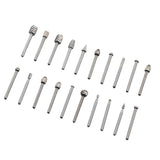 Maxbell Set of 20pcs 1/8" 3mm Shank Titanium HSS Router Bit Trimmer For Rotary Tool