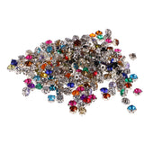Maxbell 200Pieces  Sew on Diamante Rhinestone Crystal Mixed Color 0.24''