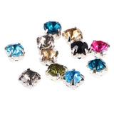 Maxbell 200Pieces  Sew on Diamante Rhinestone Crystal Mixed Color 0.24''