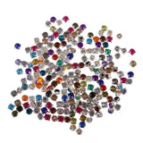 Maxbell 200Pieces  Sew on Diamante Rhinestone Crystal Mixed Color 0.24''