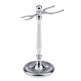 Maxbell Salon Double-Ended Shaving Tool Display Stand Rack Shave Brush Safety Holder Weighted Base