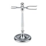 Maxbell Salon Double-Ended Shaving Tool Display Stand Rack Shave Brush Safety Holder Weighted Base