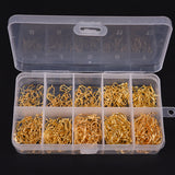 Maxbell 10 Sizes Fishing Hook 3# -12# Fishhooks Come with Hole Fishing Tackle Accessory Storage Box Case Container