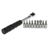 Maxbell Bicycle Bike Torque Wrench 1/4'' Drive Hex Socket Bit Set Repairing Spanner