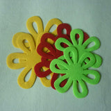 Maxbell 6pcs Flower Dining Table Pot Mat Trivet Easter Christmas Party Décor
